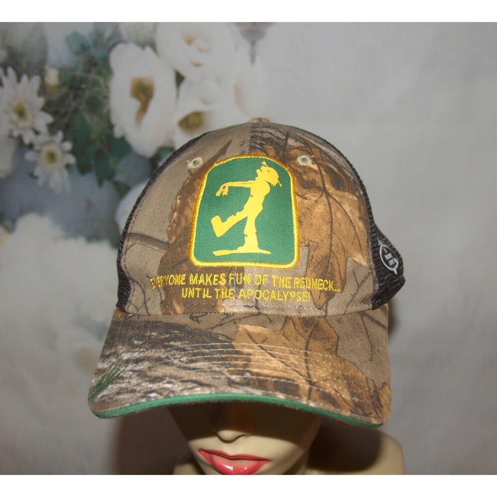 Redneck Zombies Apocalypse Unisex Trucker Hat Novelty Camo Baseball Cap